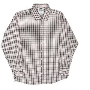 Spier & Mackay Handmade Custom Dress Shirt Check Long Sleeve Cotton 17 1/2 XL